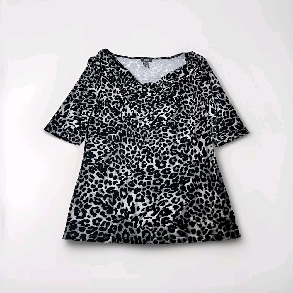 Kenneth Kole Reaction Womens Blouse Multicolor Size Small Polyester Blend